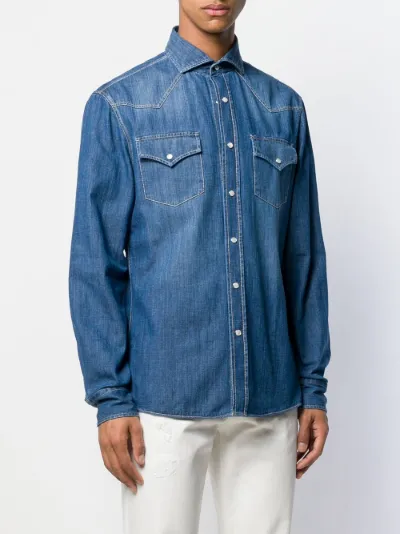long-sleeve denim jacket | Brunello 