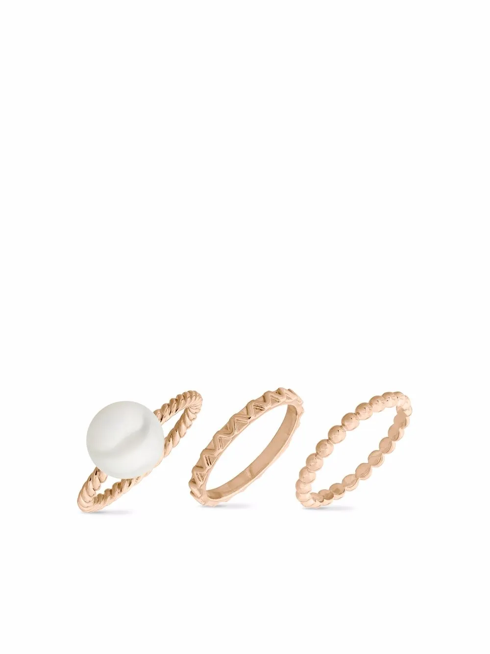 

AUTORE MODA set de anillos Madeleine - Rosado