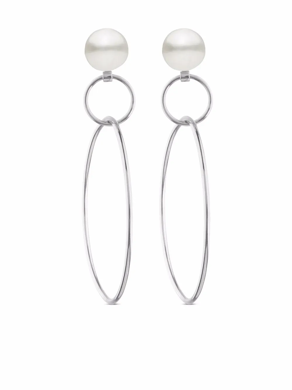 

AUTORE MODA aretes Monique con perla - Plateado