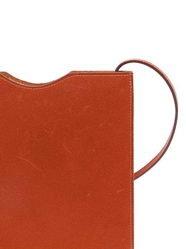 HERMÈS Vintage Onimaitou Crossbody Shoulder Bag Pochette Orange