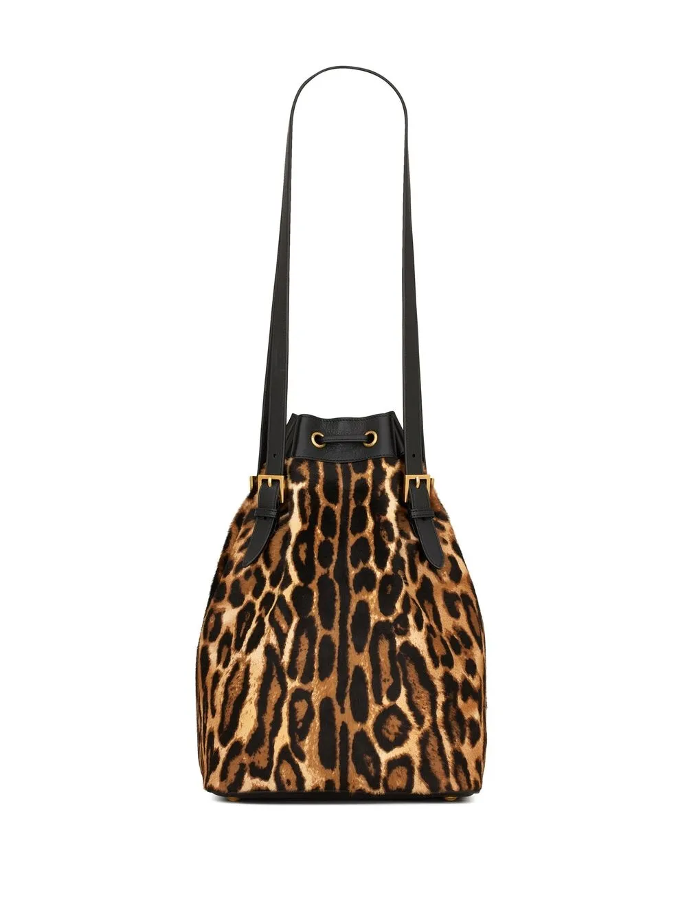 Leopard print cheap bucket bag