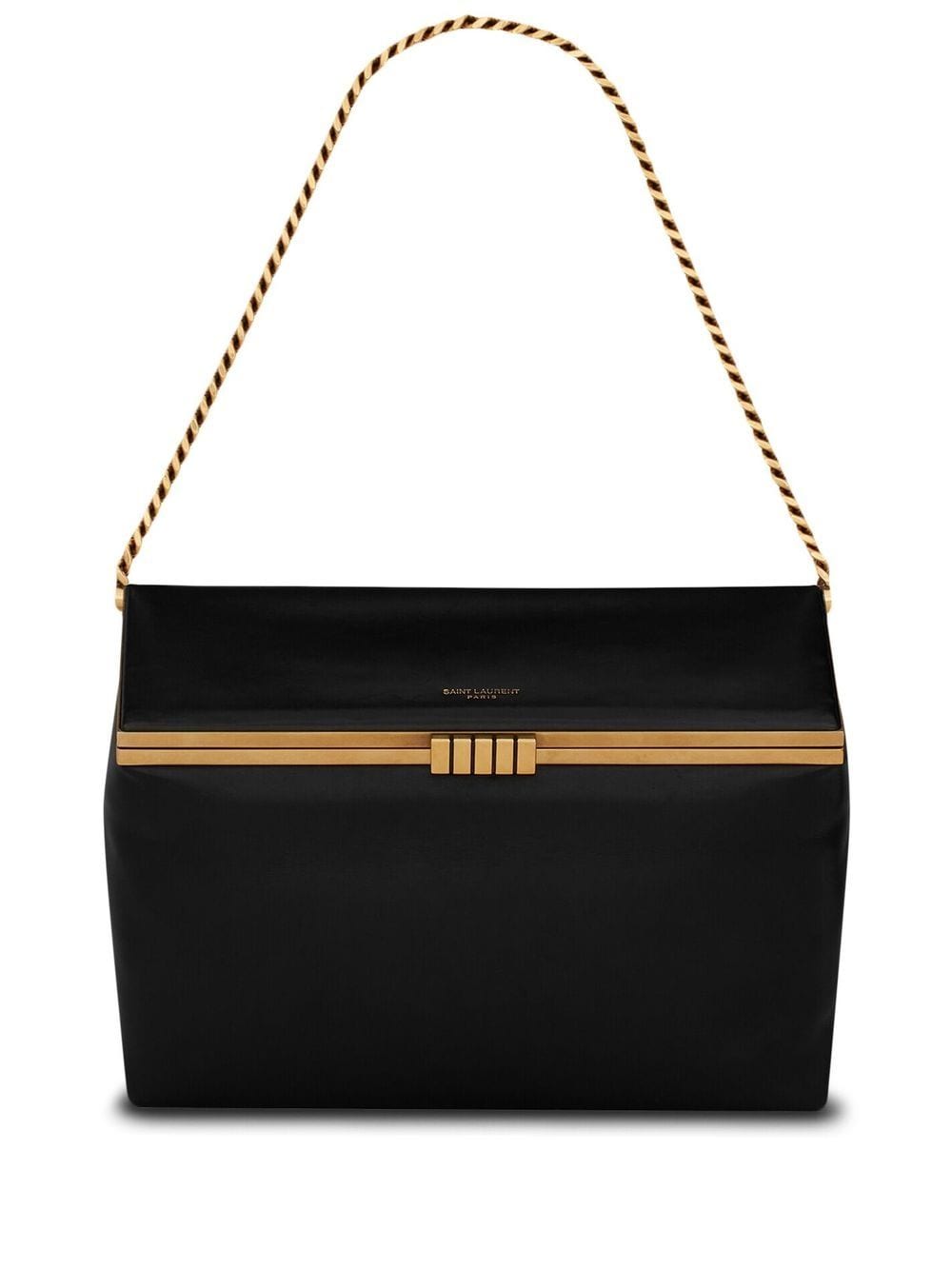 Saint Laurent Medium Sac Charniere Shoulder Bag In Black
