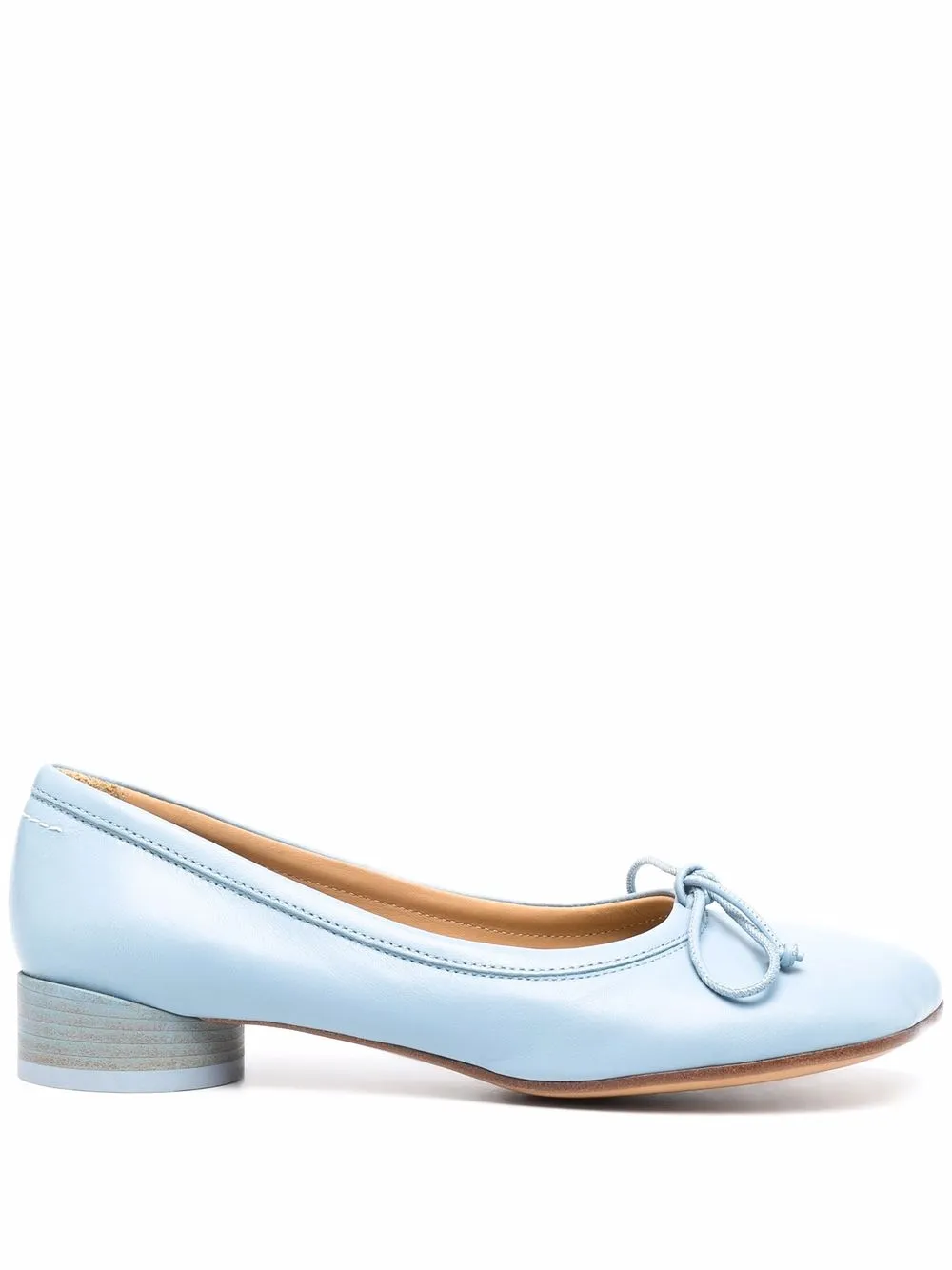 

MM6 Maison Margiela flats con puntera cuadrada - Azul