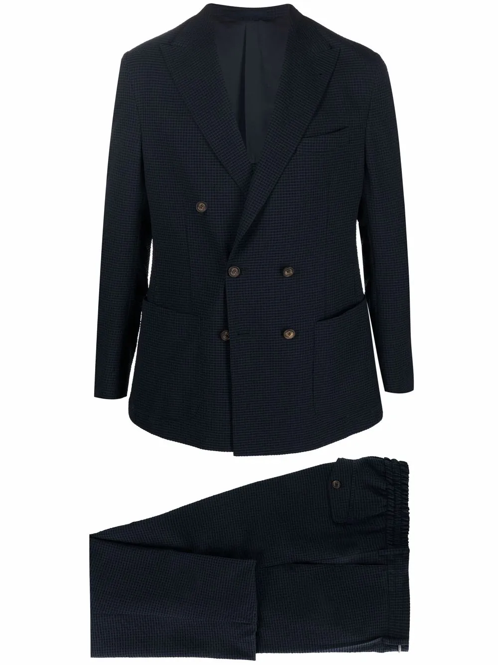 

Eleventy double-breasted trouser suit - Blue