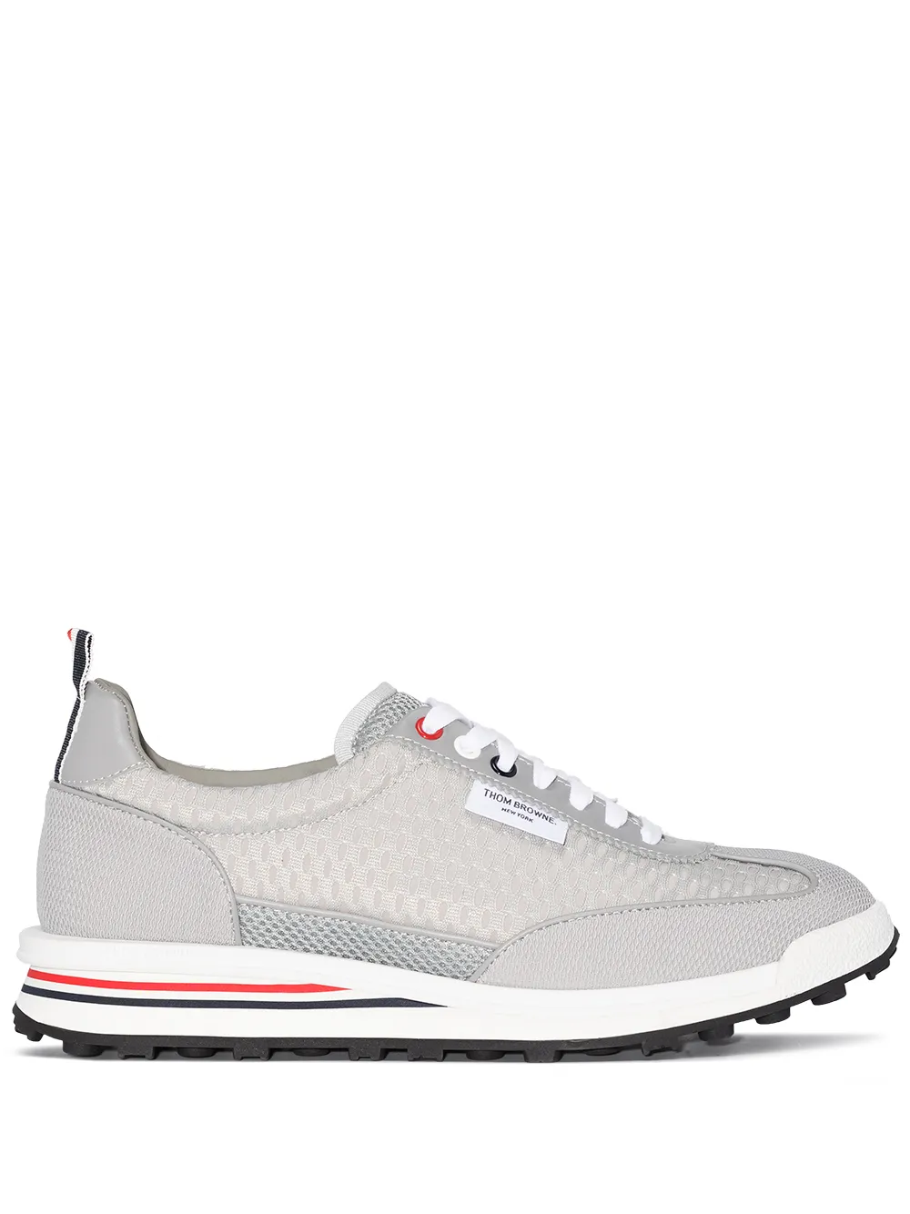 

Thom Browne tenis bajos con paneles - Gris