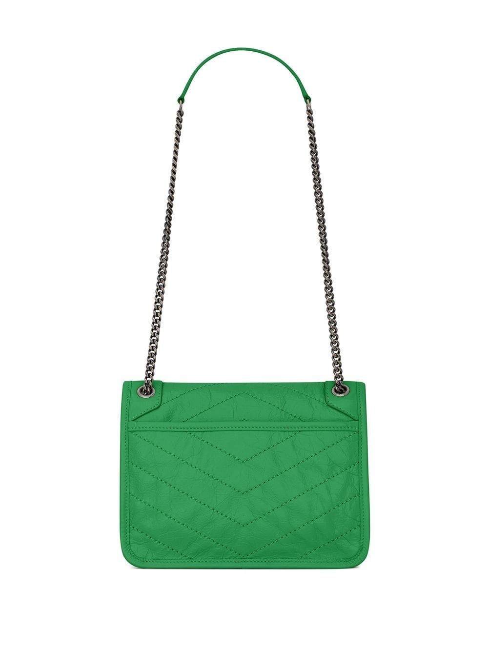 Saint Laurent Niki schoudertas met monogramplakkaat - Groen