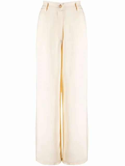 Forte Forte pantalones anchos con trabillas