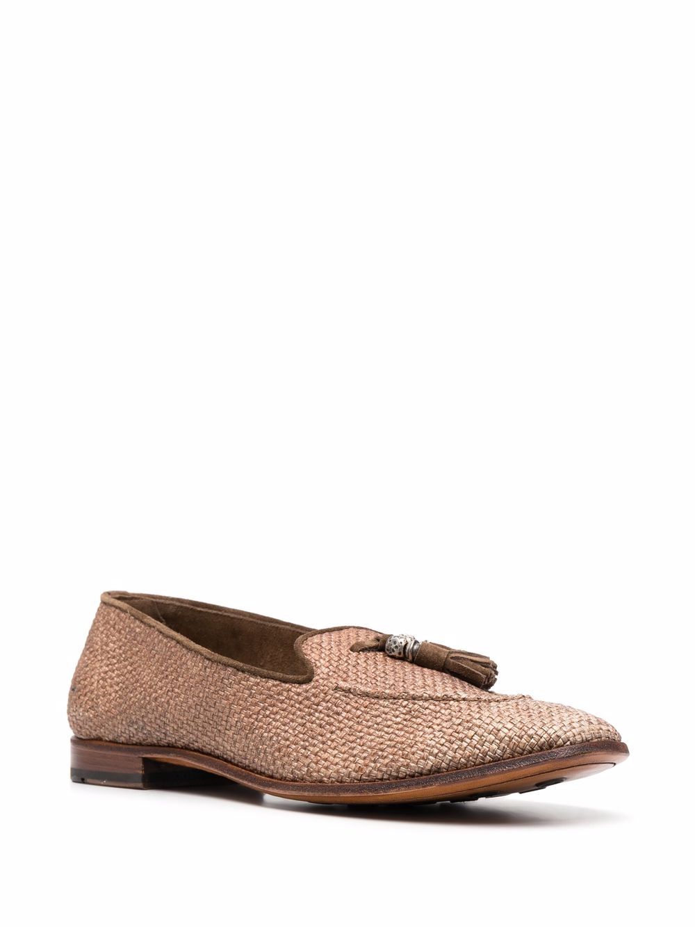 Eleventy Woven Leather Loafers - Farfetch