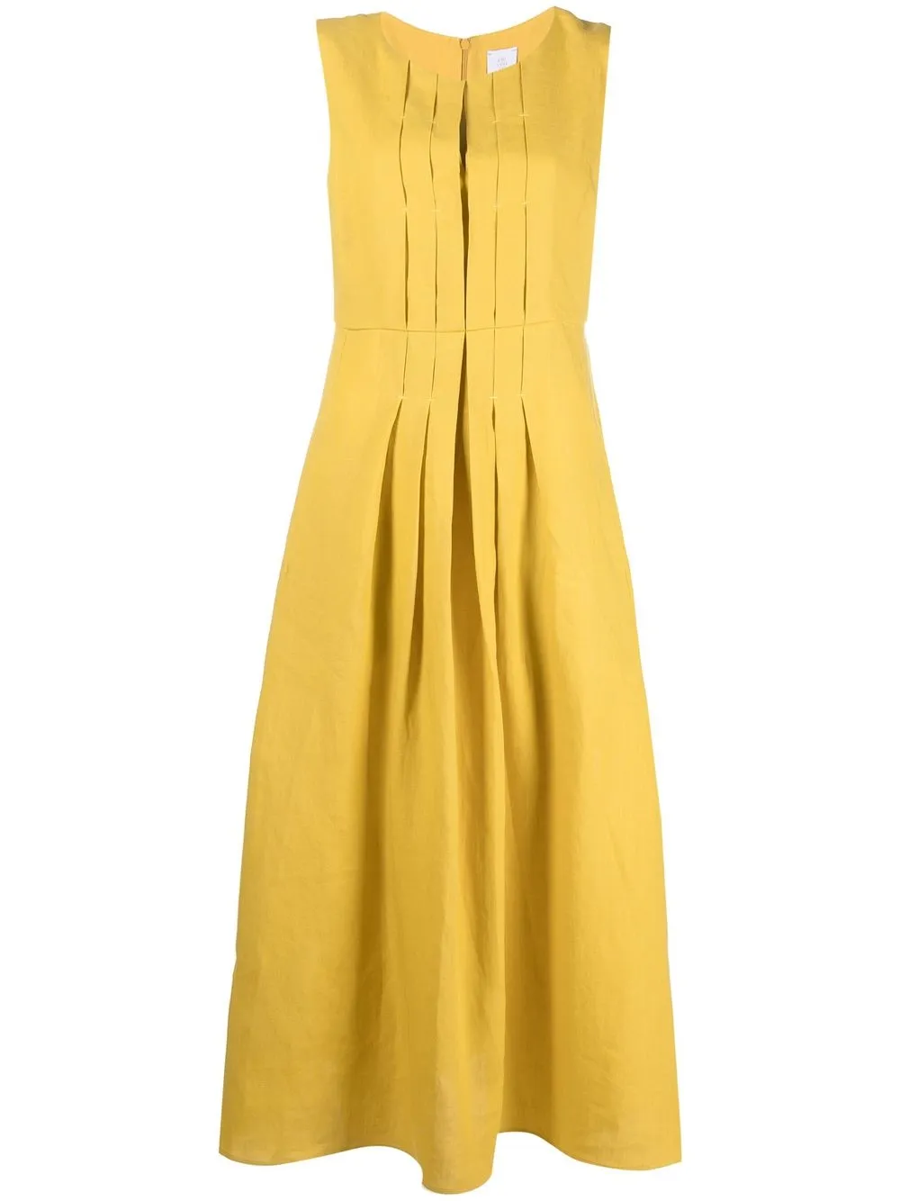 

Eleventy vestido midi acampanado - Amarillo