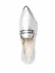 Eleventy metallic pointed-toe loafers
