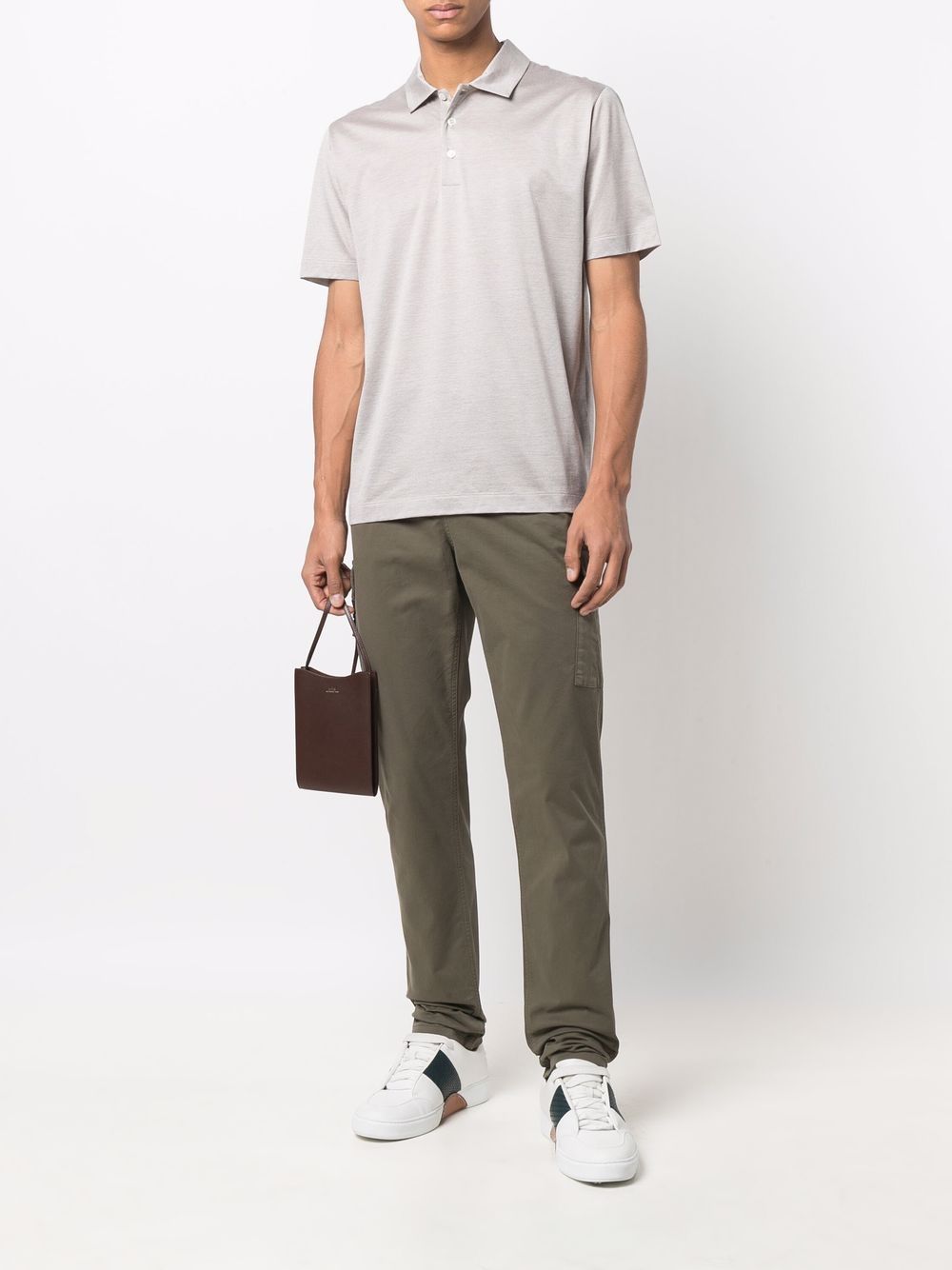 Canali Katoenen poloshirt - Beige