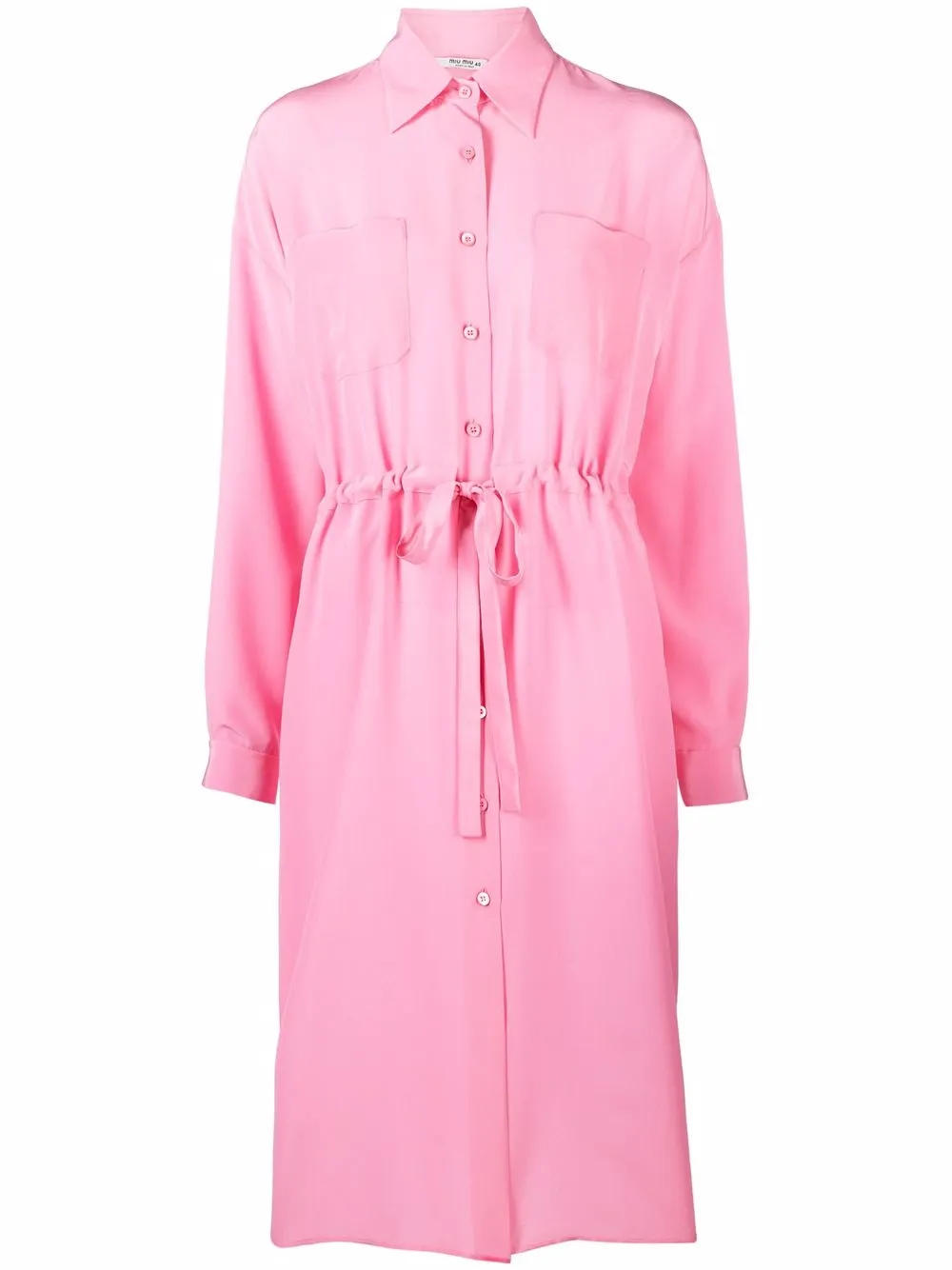 

Miu Miu vestido con cordones - Rosado