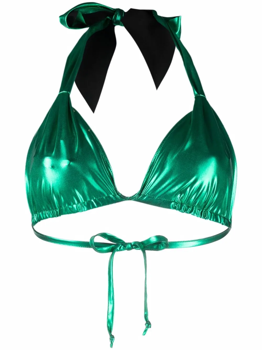 

Forte Forte top de bikini con efecto laminado - Verde