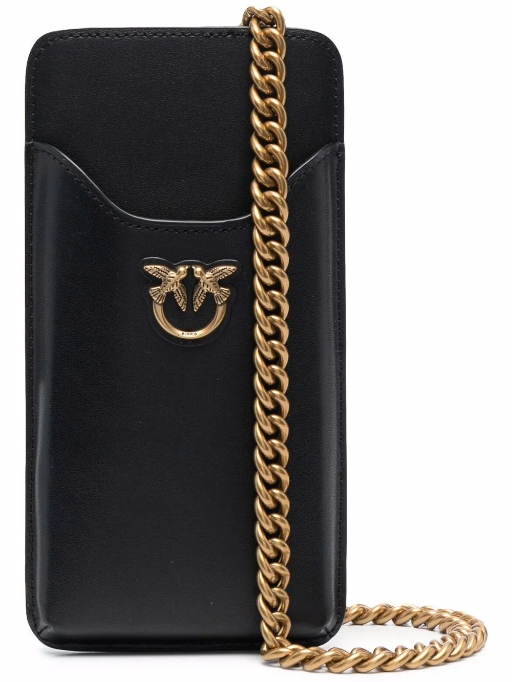 

PINKO funda para teléfono con placa del logo - Negro