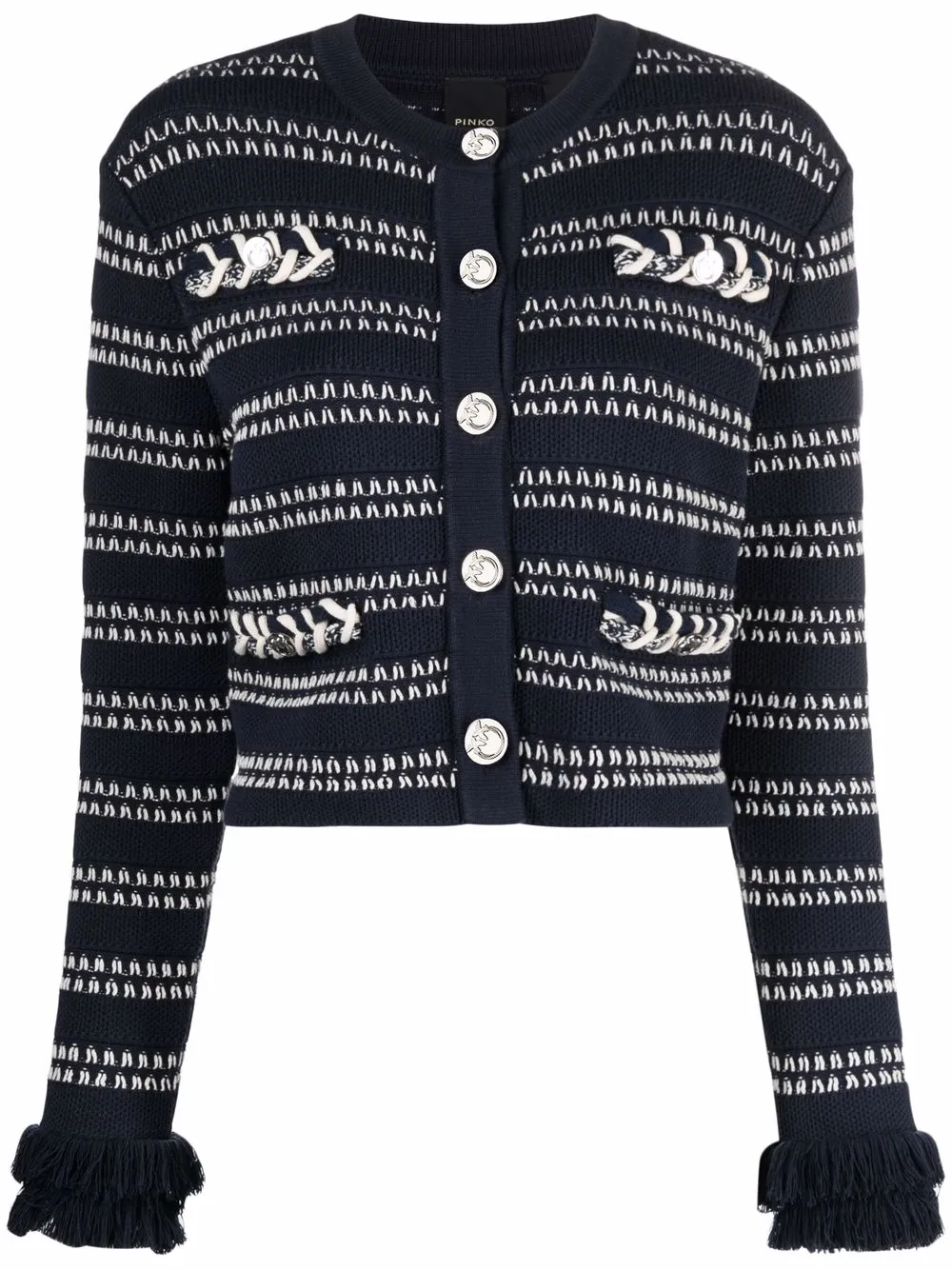 

PINKO knitted button-front jacket - Blue