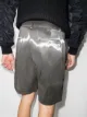 HELIOT EMIL Liquid Metal bermuda shorts