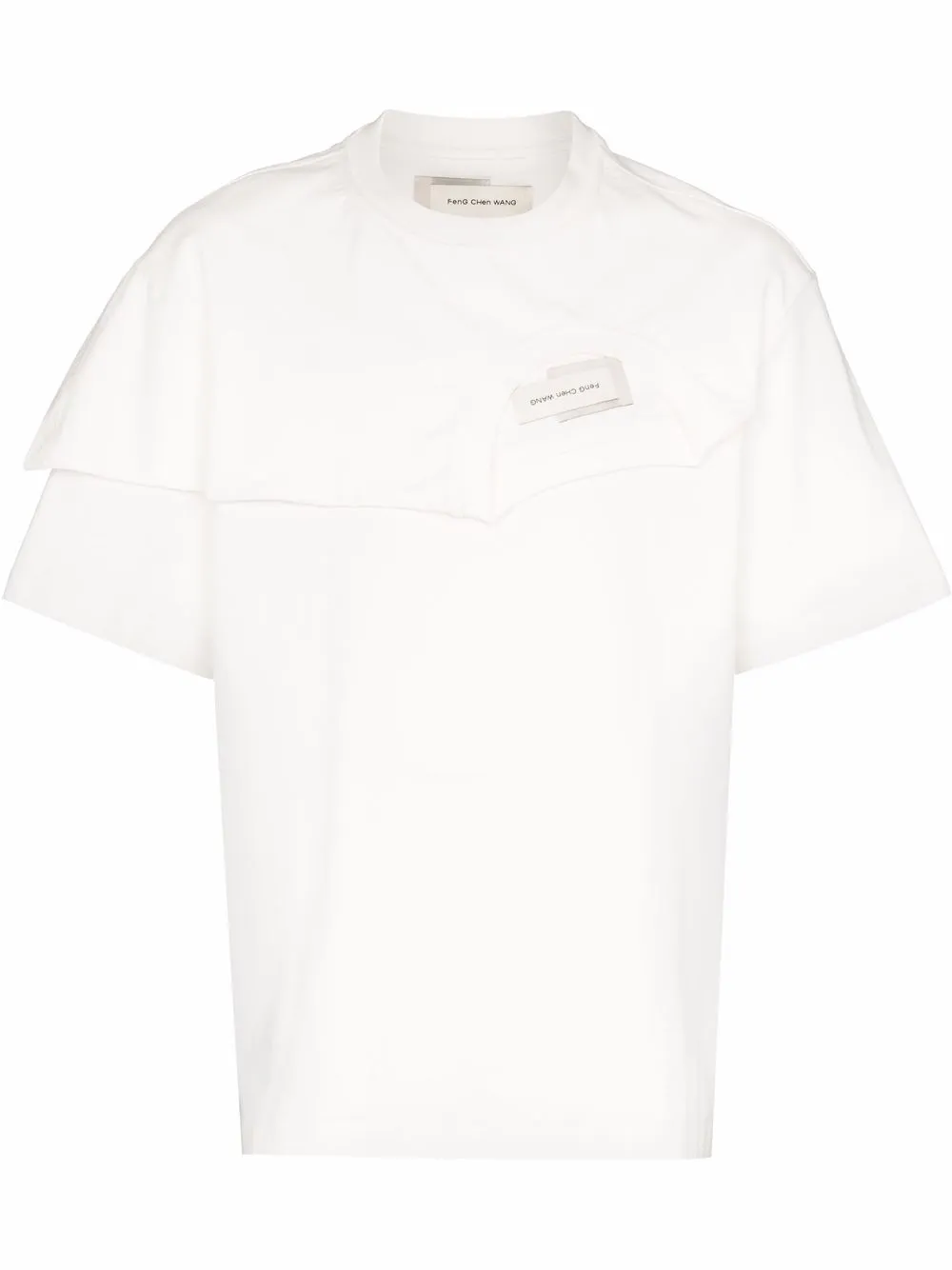 

Feng Chen Wang playera con doble capa - Blanco