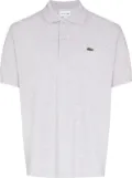 Lacoste logo-patch polo shirt - Grey