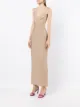 Herve L. Leroux v-neck bandage gown