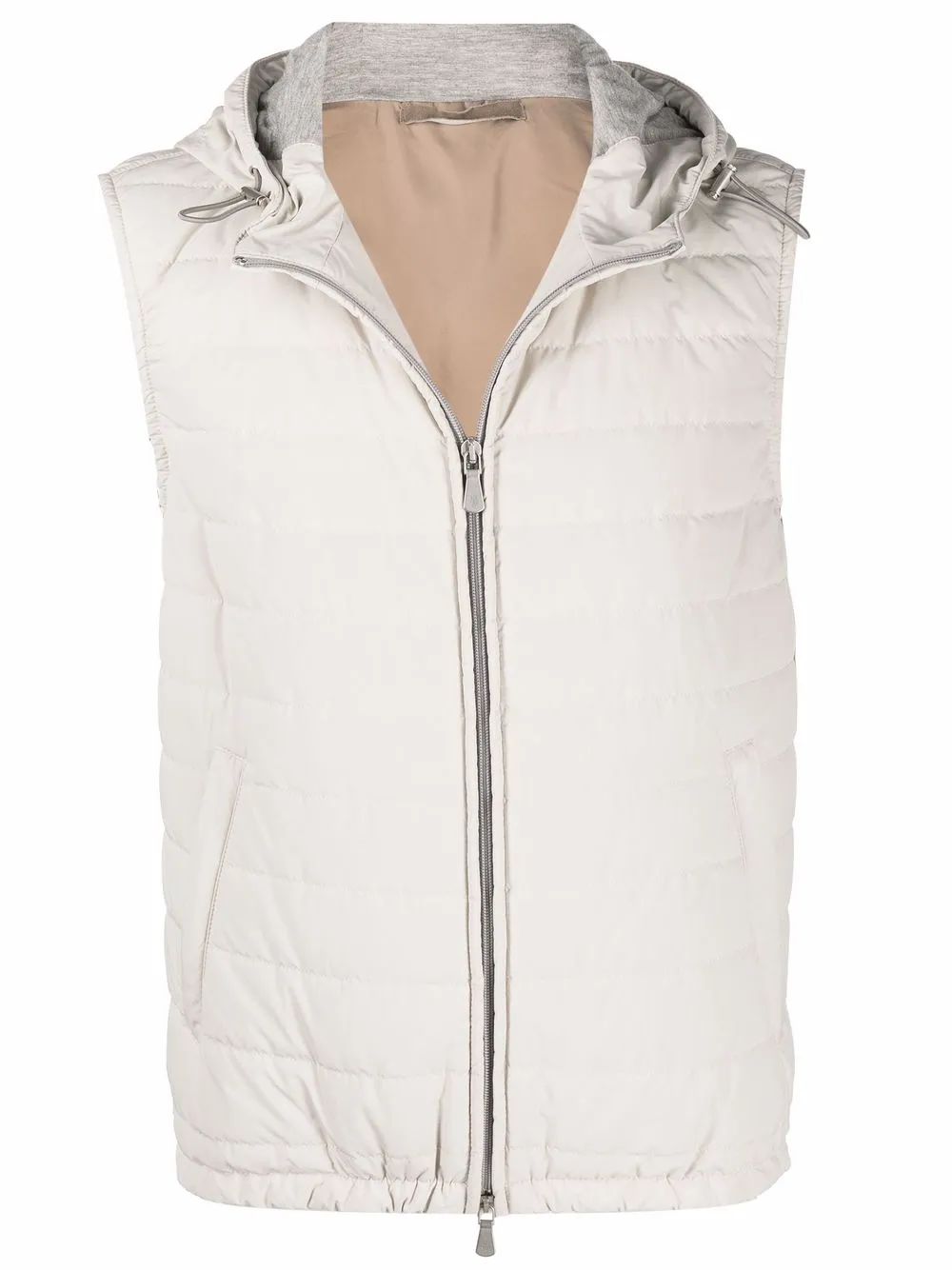 

Eleventy zip-fastening padded gilet - Neutrals