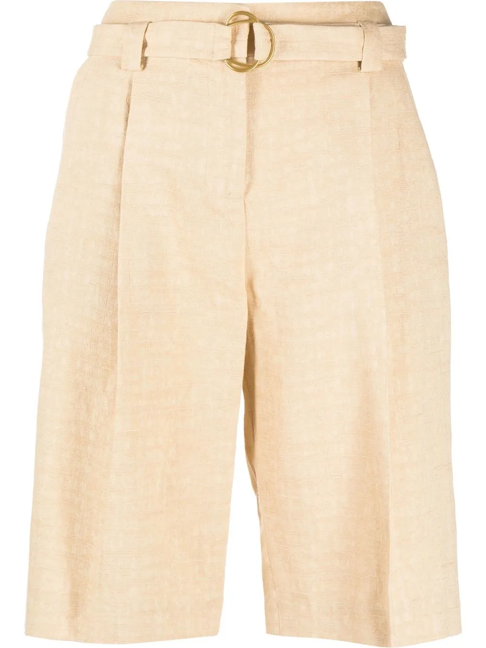 

Eleventy belted knee-length shorts - Neutrals