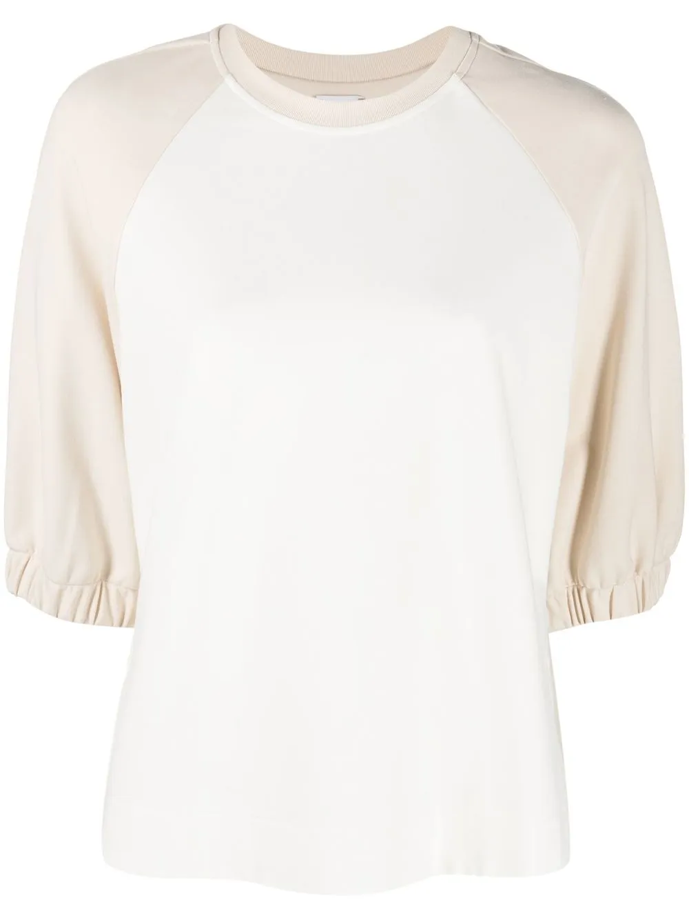 

Eleventy sudadera con diseño de dos tonos - Blanco
