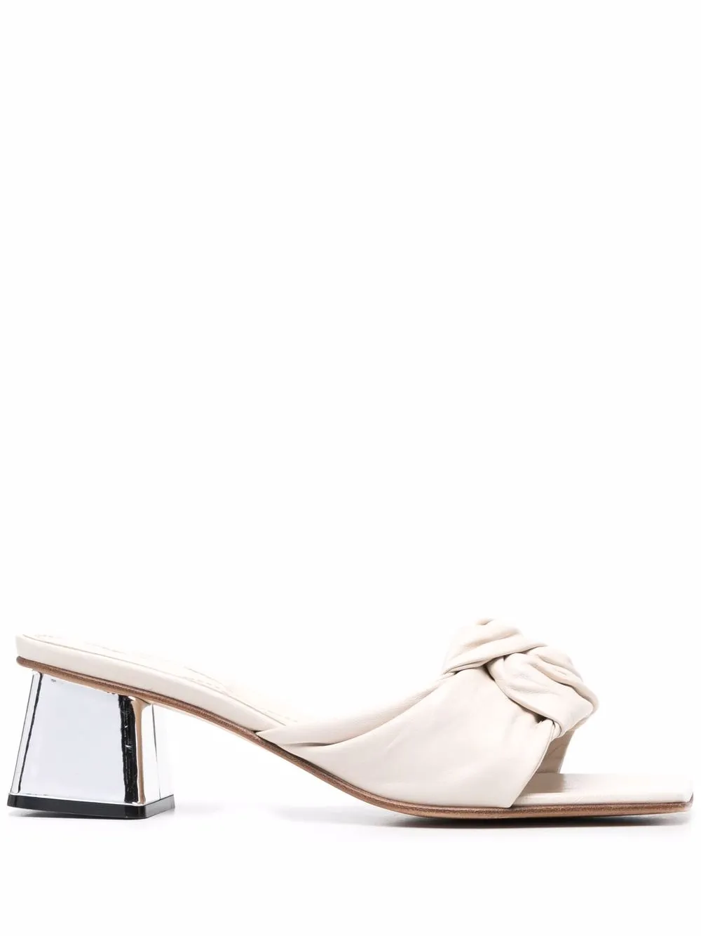 

Eleventy gathered-detail slip-on sandals - Neutrals