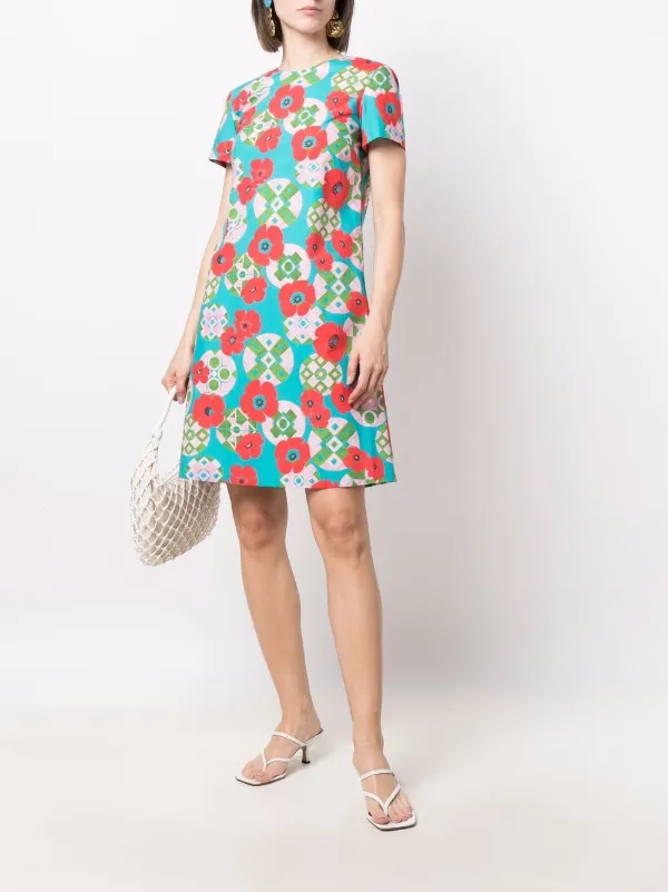 La DoubleJ poppy-print Swing Dress 