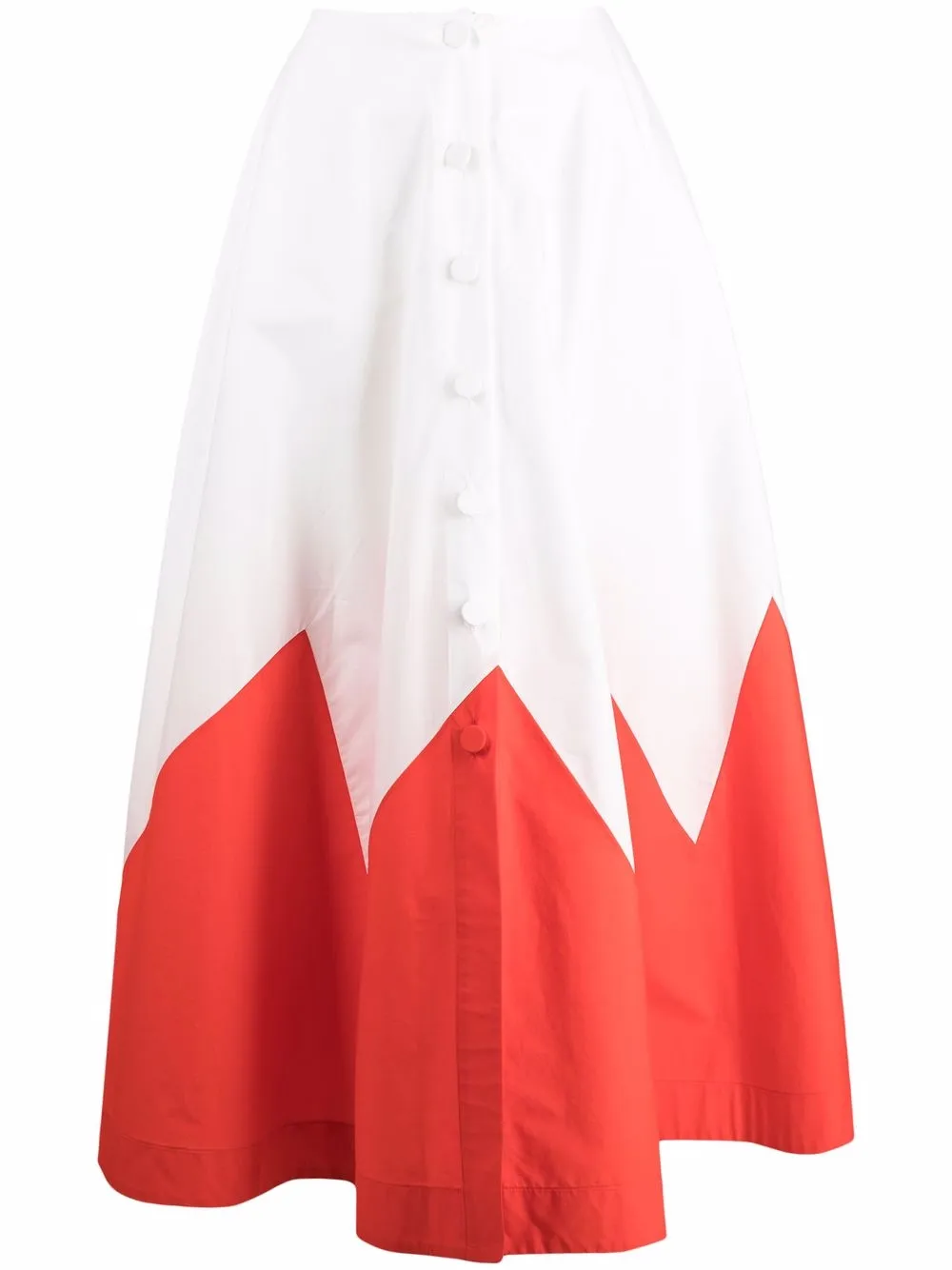 

La DoubleJ Holiday A-line skirt - White