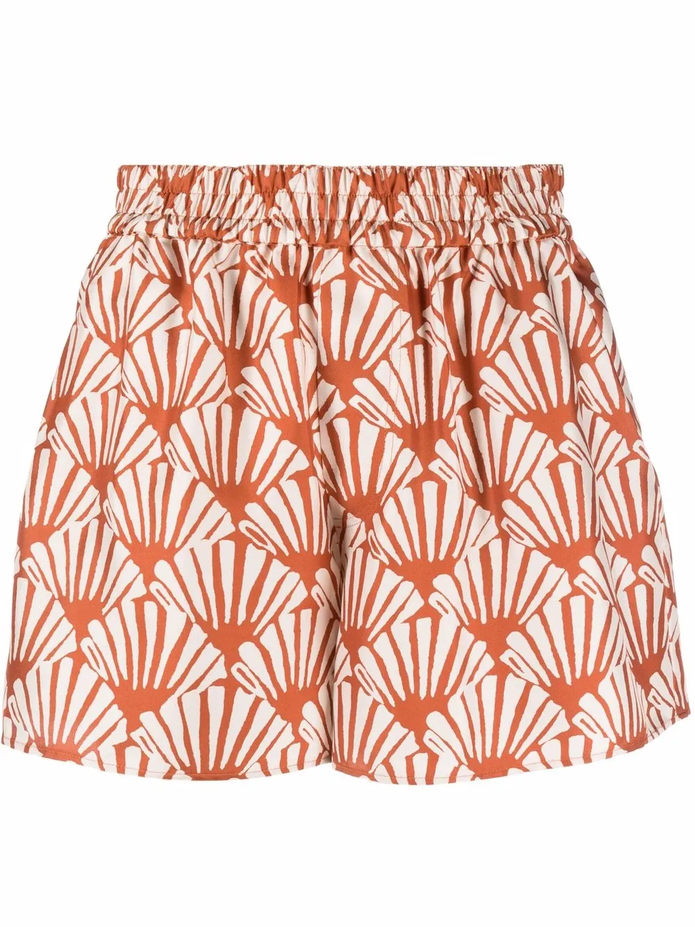 

La DoubleJ shorts Pull Up con estampado de conchas de mar - Neutro