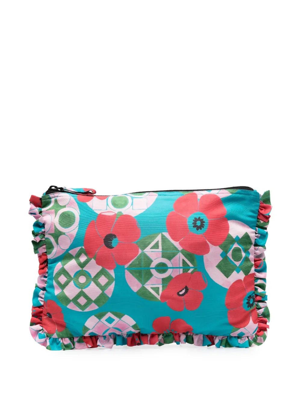 

La DoubleJ bolsa de mano con estampado floral - Azul