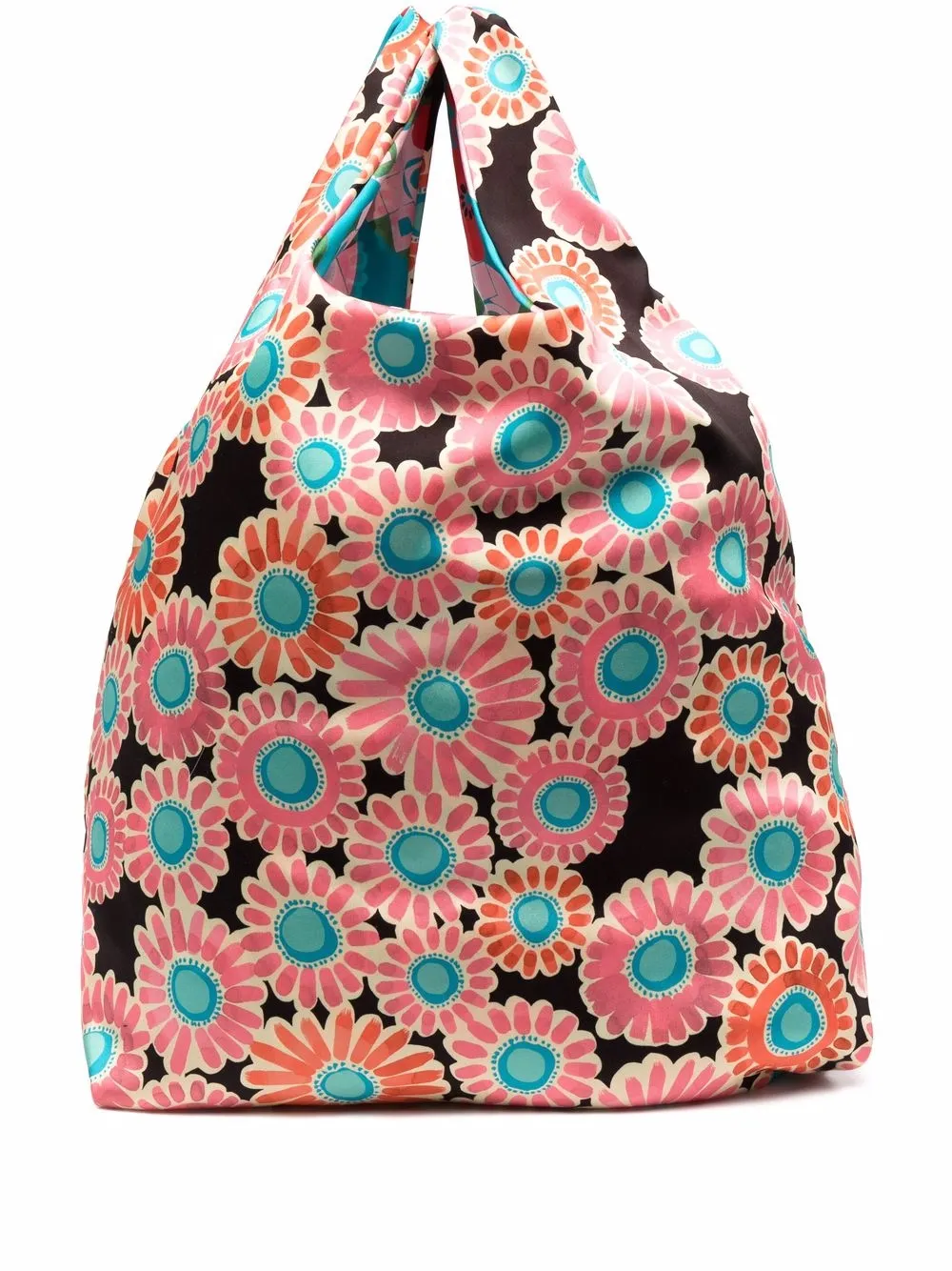 

La DoubleJ tote Crazy Daisy estampado - Negro