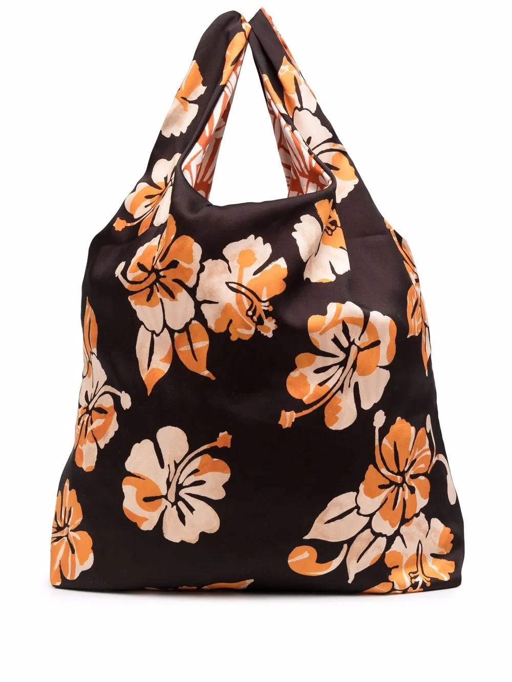 

La DoubleJ tote con estampado de concha de mar - Negro