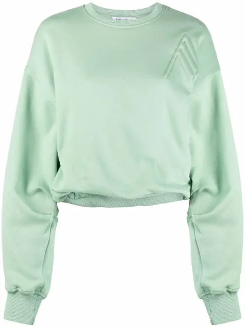 The Attico drop-shoulder silhouette sweatshirt