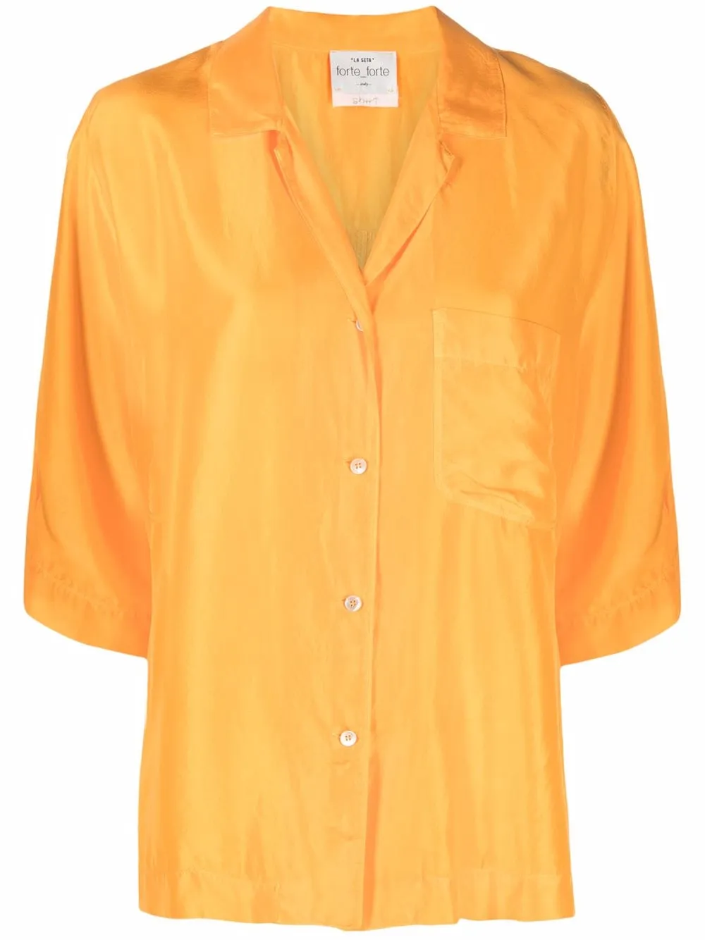 

Forte Forte camisa manga corta con botones - Naranja