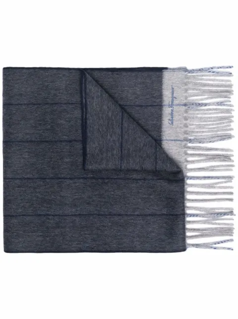 Ferragamo embroidered logo scarf