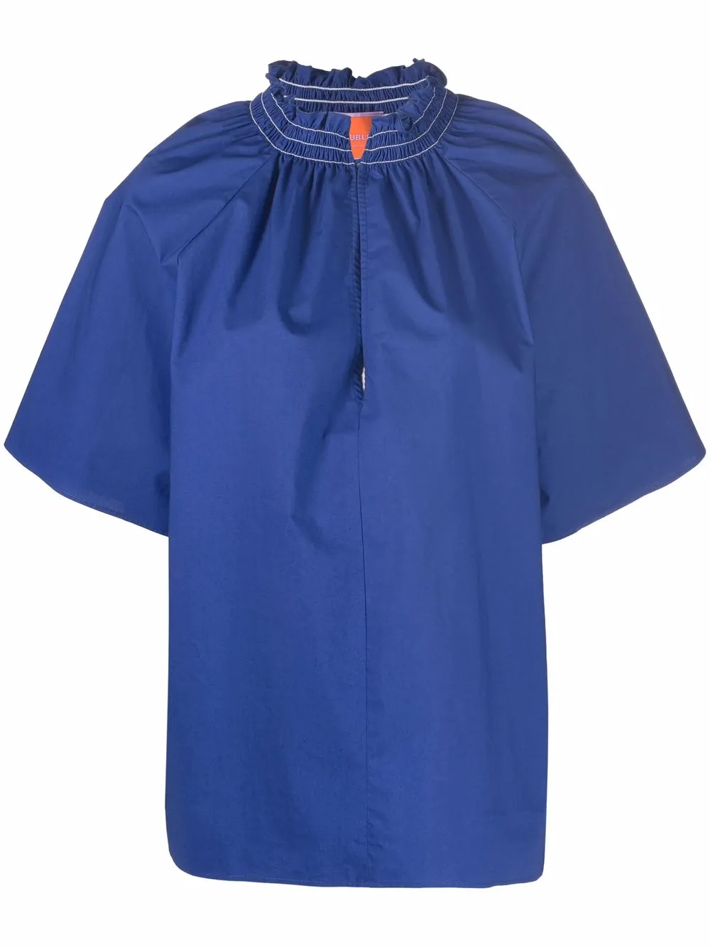 

La DoubleJ Holiday smocked blouse - Blue