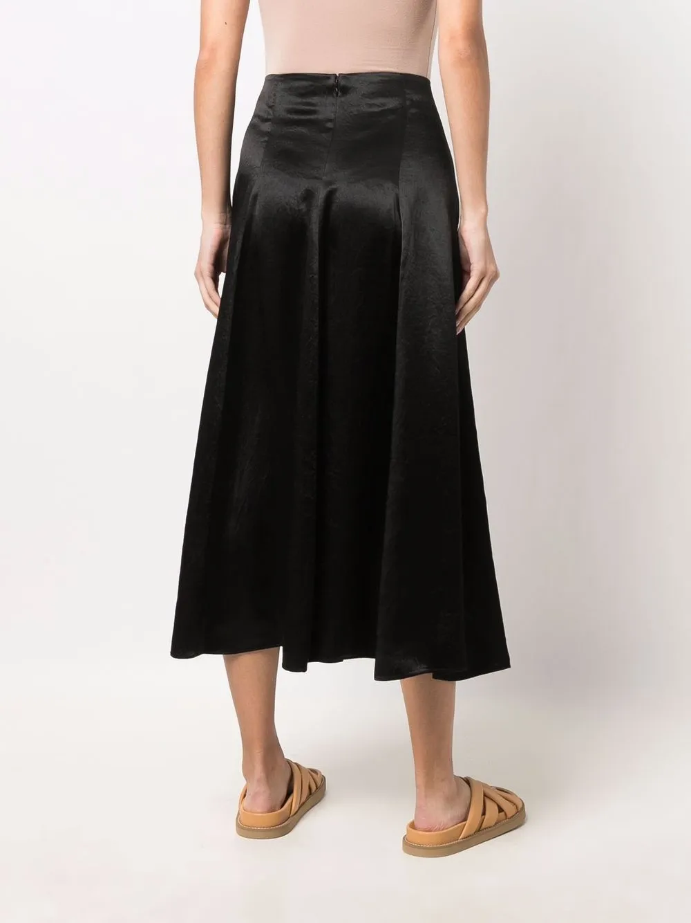 фото Vince расклешенная юбка с завышенной талией