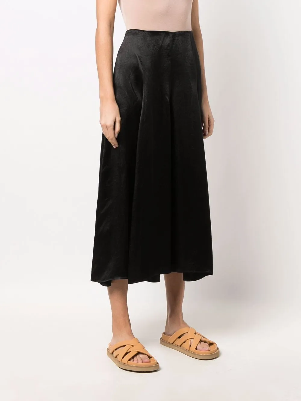 фото Vince расклешенная юбка с завышенной талией