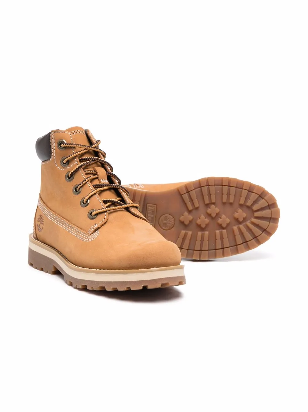 Timberland Kids Enkellaarzen met veters - Blauw
