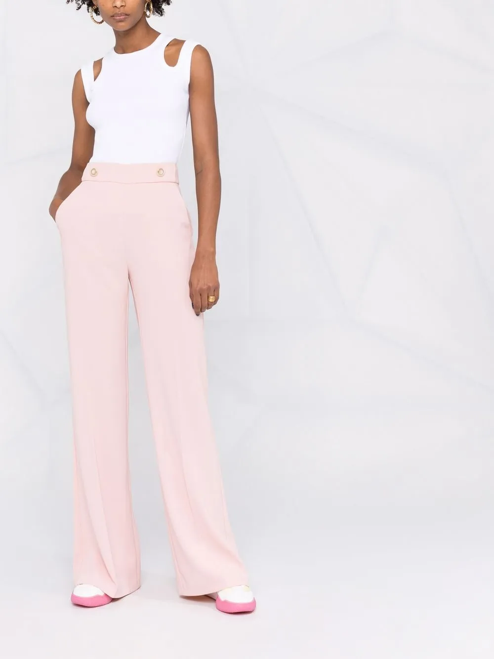 фото Pinko расклешенные брюки с завышенной талией