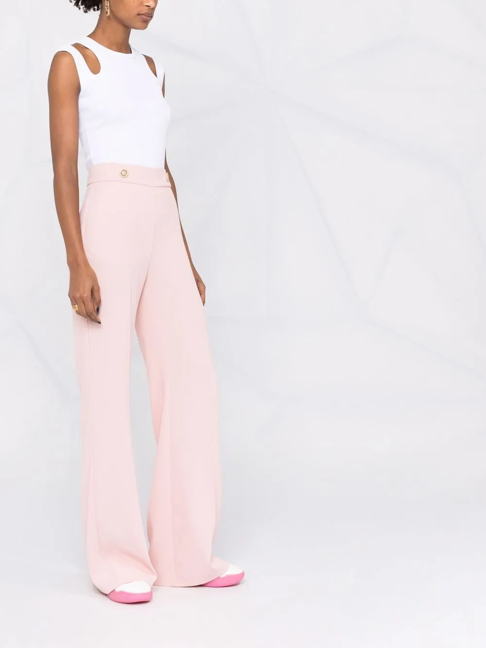 фото Pinko расклешенные брюки с завышенной талией