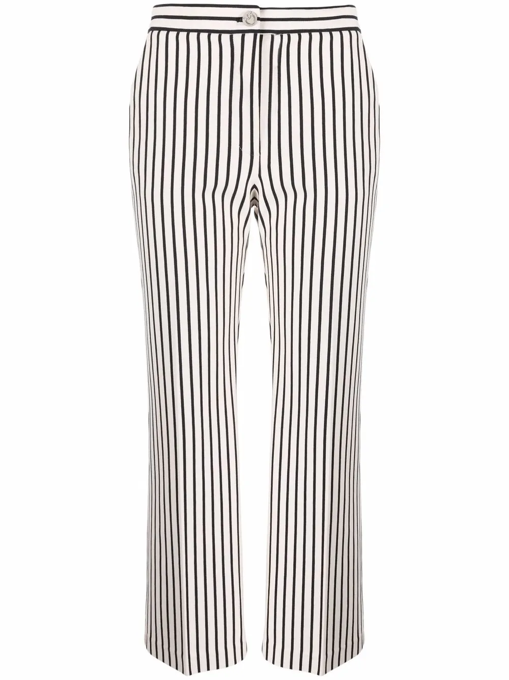 

PINKO striped cropped trousers - Neutrals