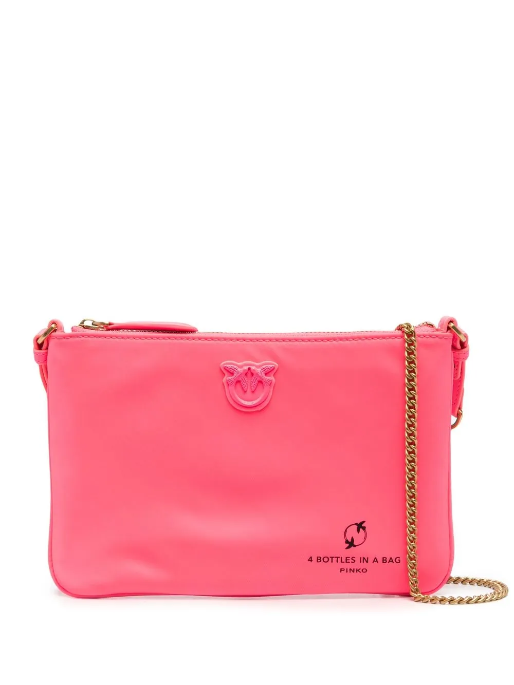 

PINKO bolsa crossbody con placa Love - Rosado