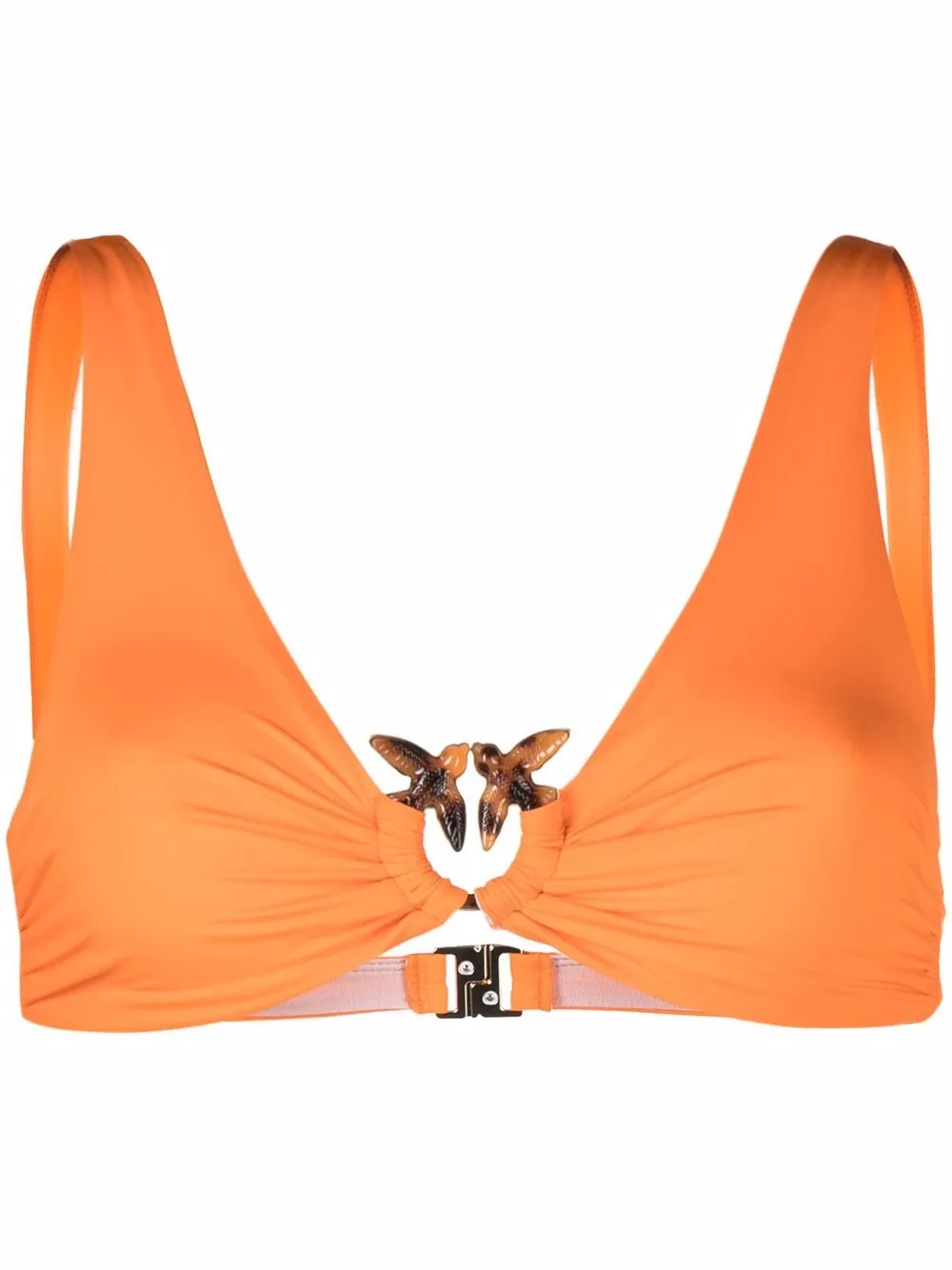 

PINKO top de bikini Love Birds - Naranja