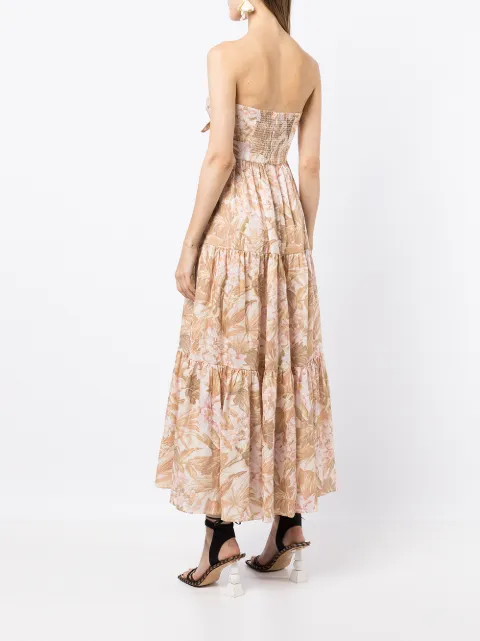 ZIMMERMANN Floral cut-out Strapless 