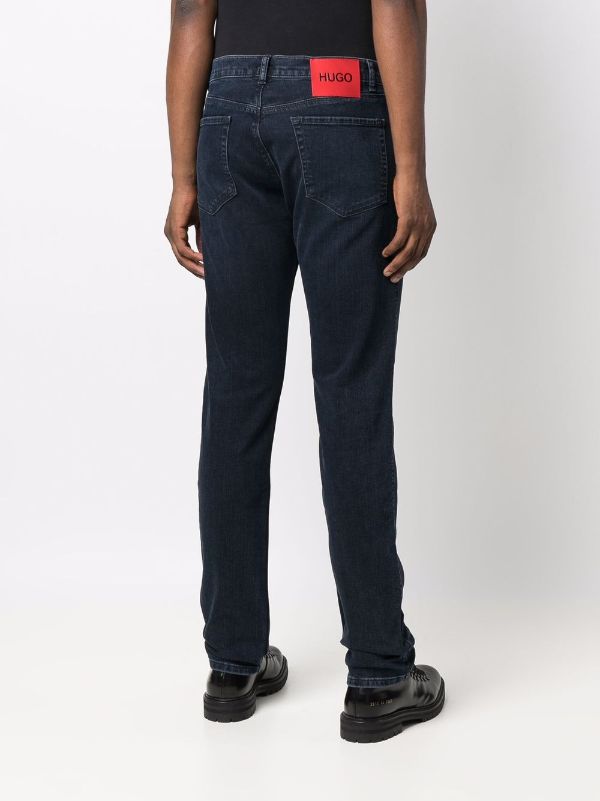 Shop HUGO stonewashed slim-cut jeans with Express Delivery - FARFETCH