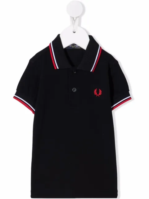 Fred Perry Kids stripe-trim polo shirt