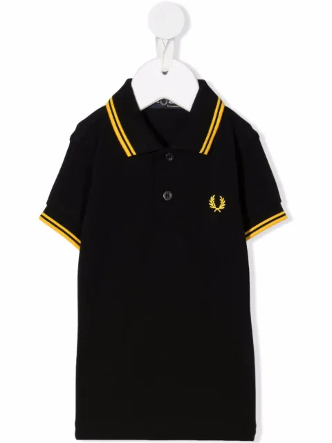 Fred Perry Kids stripe-trim polo shirt