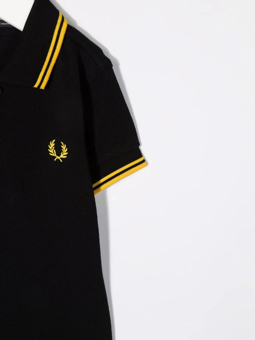 FRED PERRY STRIPE-TRIM POLO SHIRT